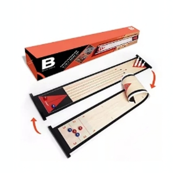 👀50% OFF🎳 NWT‼️ Black Series brand Shuffleboard & Bowling 2-in-1 Game Set - Picture 8 of 16